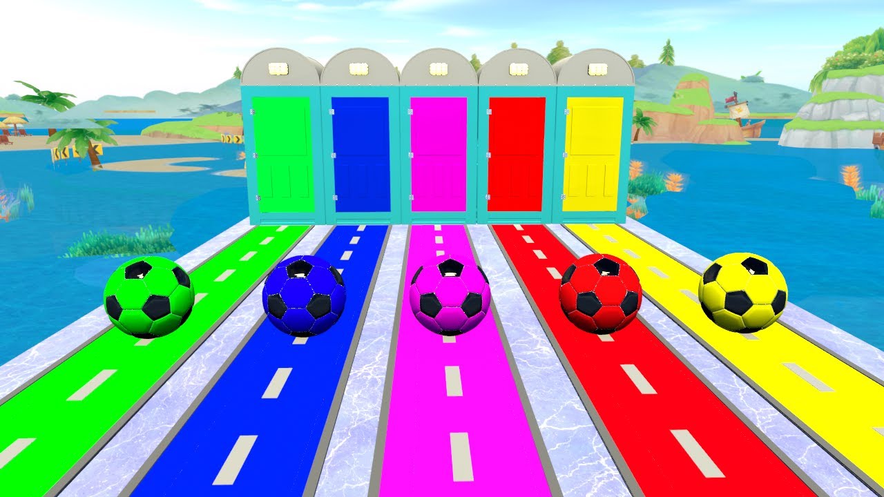 Long Slide Game With Cow Elephant Gorilla Hippopotamus Tiger - 3d Animal Game - Funny 3d Animals