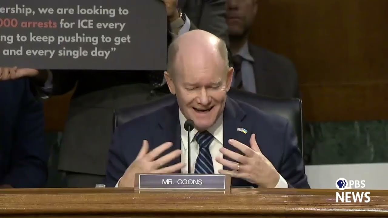 WATCH: Sen. Coons questions DHS Secretary Noem in oversight hearing