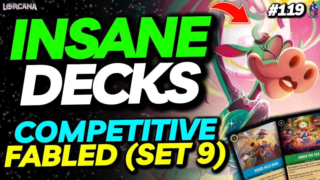 INSANE FABLED COMPETITIVE DECKS ✨ Set 9 | Podcana Episode 119 | Lorcana Competitive Podcast