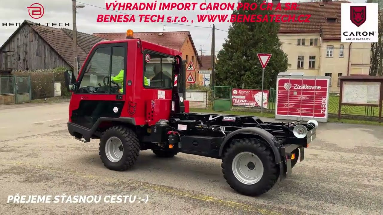 Předání komunálního multifunkčního vozidla CARON C70 pro obec Hrusice
