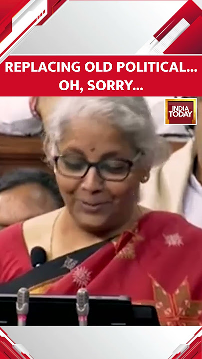 Watch: FM Nirmala Sitharaman's Slip Of Tongue, And A Smile During Budget Session 2023 | #shorts