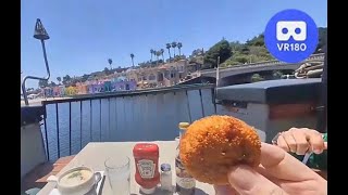 Crab Cakes At Paradise Beach Grill, Capitola Beach. Vr180 Virtual Tasting