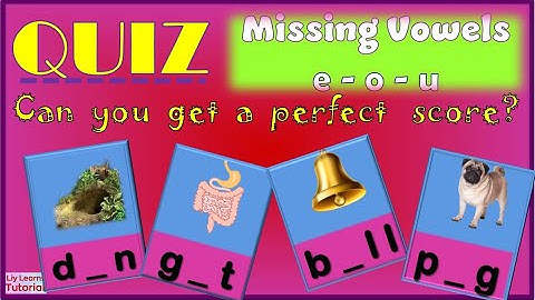 Can You Get a Perfect Score? || MISSING LETTER  || Medial Vowels  E - O - U  || Liy Learns Tutorial