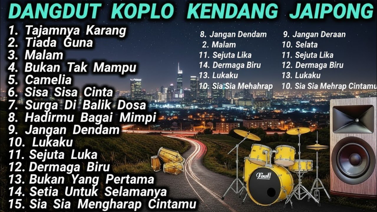 DANGDUT KOPLO TERBARU 2025 FULL ALBUM / KENDANG RAMPAK PONGDUT / MUSIK REMIX