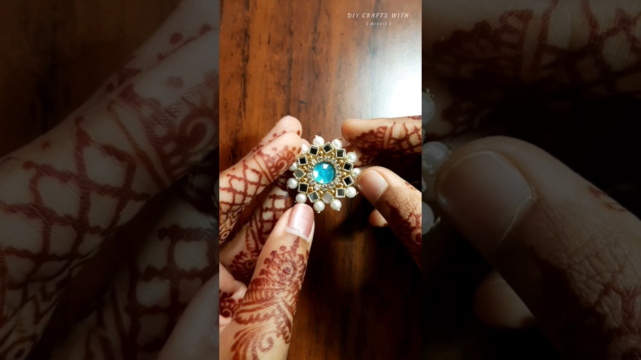 Diy Ring 💍 Handmade Kundan stones Ring 