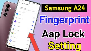 Samsung Galaxy a24 fingerprint app lock/samsung a24 app lock/app lock setting screenshot 5
