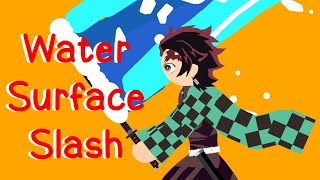 Tanjiro Water Surface Slash Ability Animation by Ashstation on DeviantArt