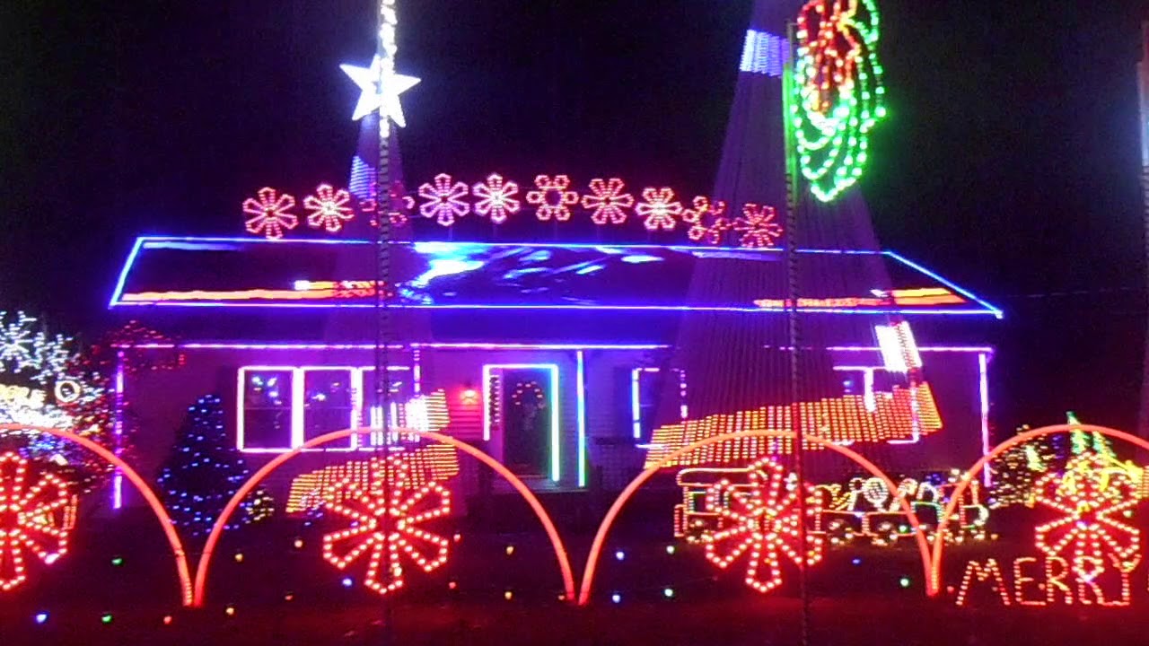 Christmas Light Display in Old Bridge, NJ 2017 YouTube
