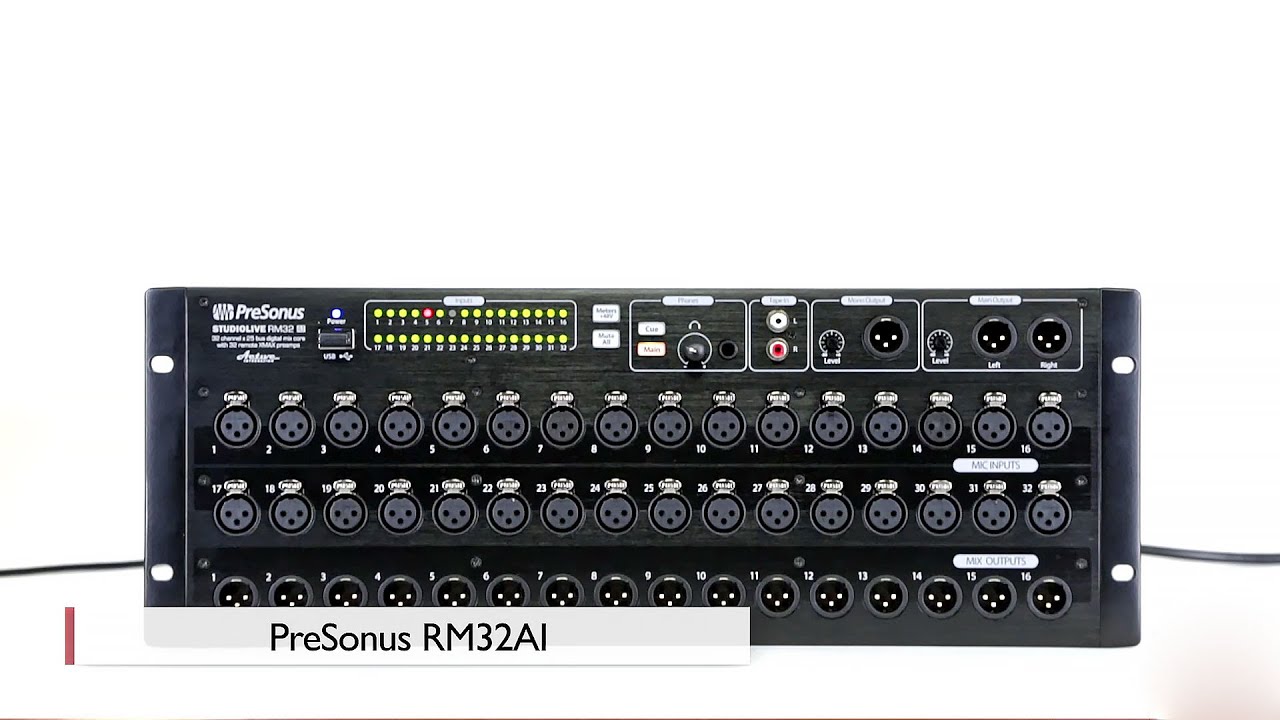PreSonus StudioLive 48 AVB Mix SystemOne StudioLive RML16 AI