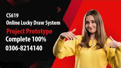 Online Lucky Draw System CS619 Prototype Project Complet