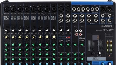 Using YAMAHA mg 16xu