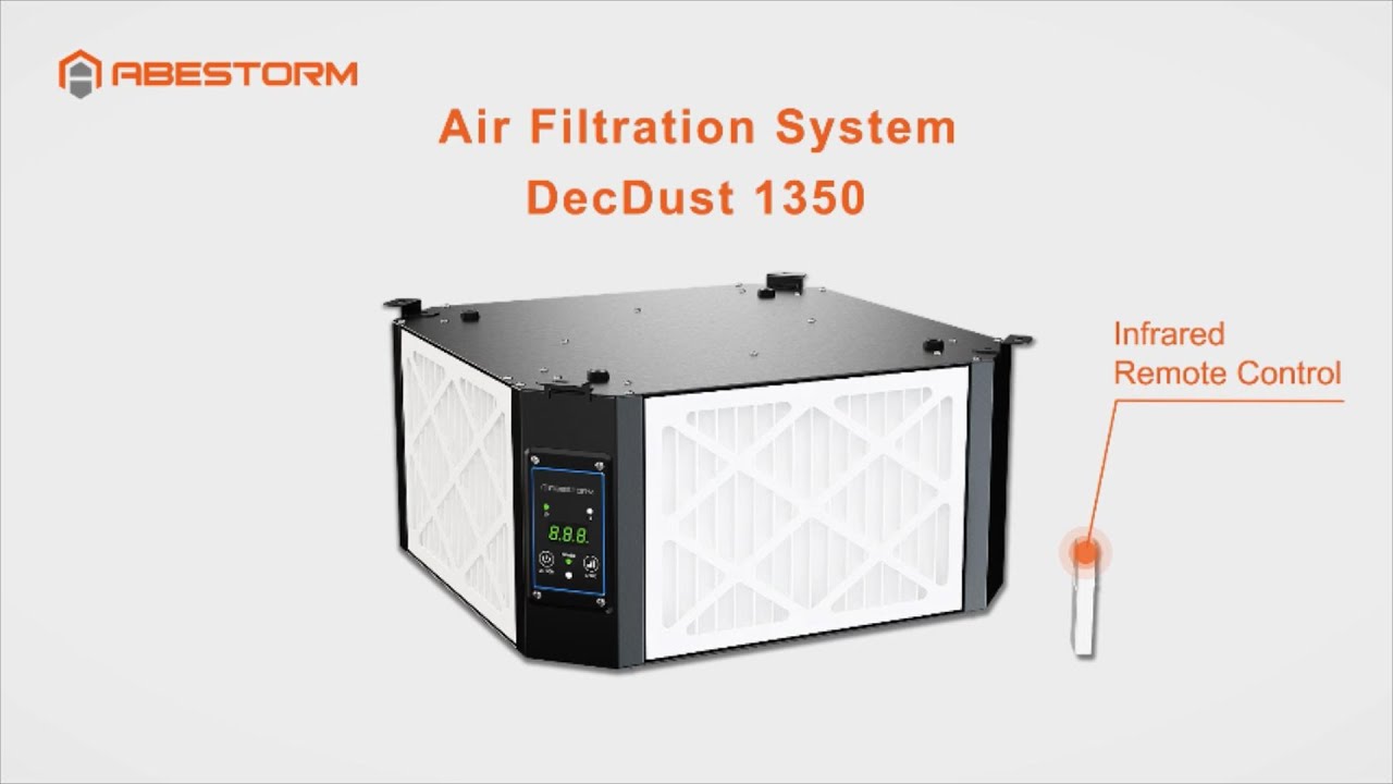 ABESTORM 360 Degree Intake Air Filtration System For Woodworking, 1350 - View #9