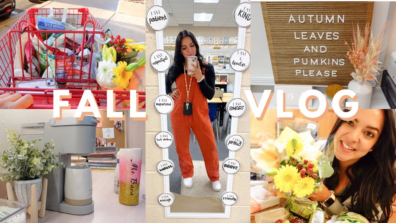 FALL DAYS IN MY LIFE | Class Fall Decor, Trader Joe's Haul + More ...