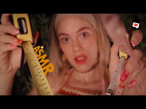 ASMR Medindo seu ROSTO INTEIRO de ORELHA a ORELHA 👂🏼😴