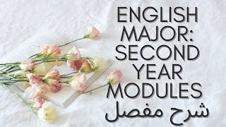 كل المواد المتعلقة بتخصص لغة إنجليزية 🌍 السنة التانية جامعي 🧠(Algeria)