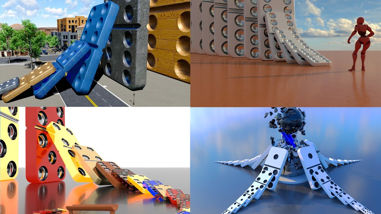 New Domino effect compilation video | Satisfying Domino compilation