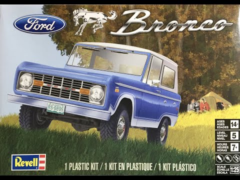 Building the Revell Ford Bronco 1/25 scale model Part 1
