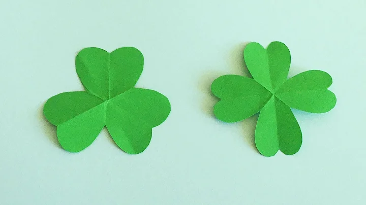 How to Make Three and Four Leaf Clovers | Paper Shamrock | St.Patrick Day Craft