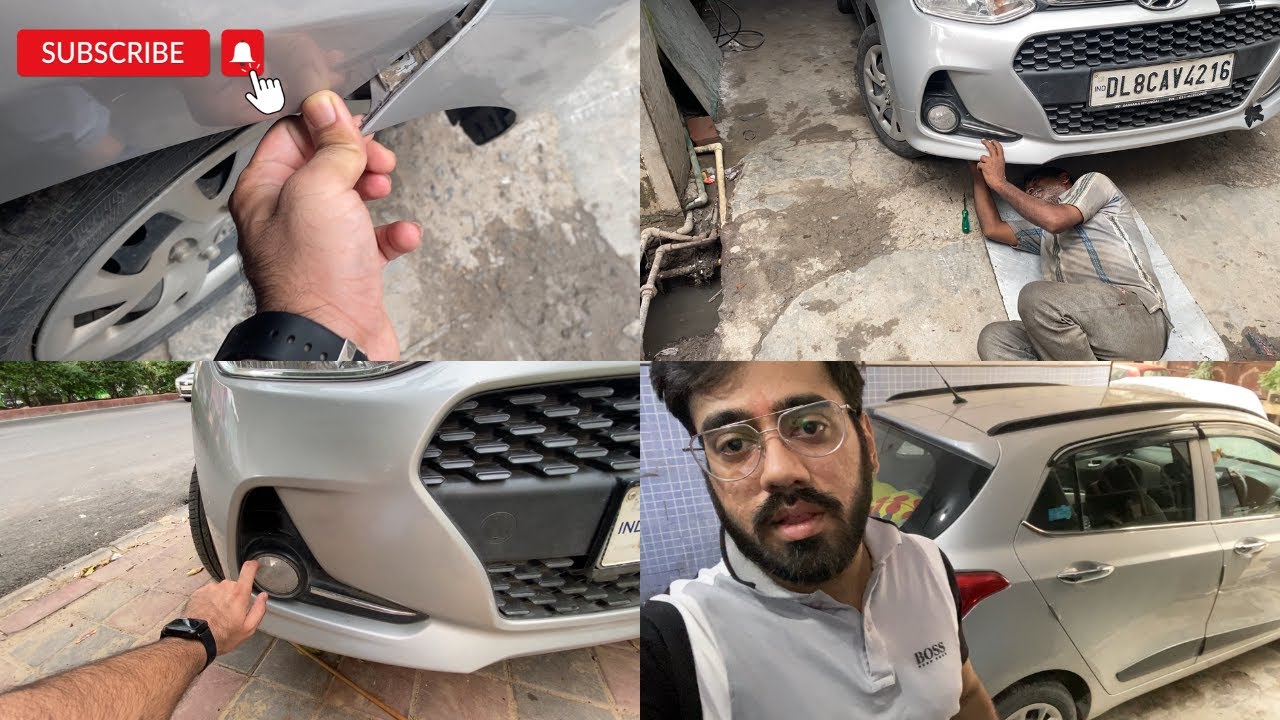 Grand i10 Bumper Repair only in 100 RS 😳 vlog dailyvlog travelvlog 