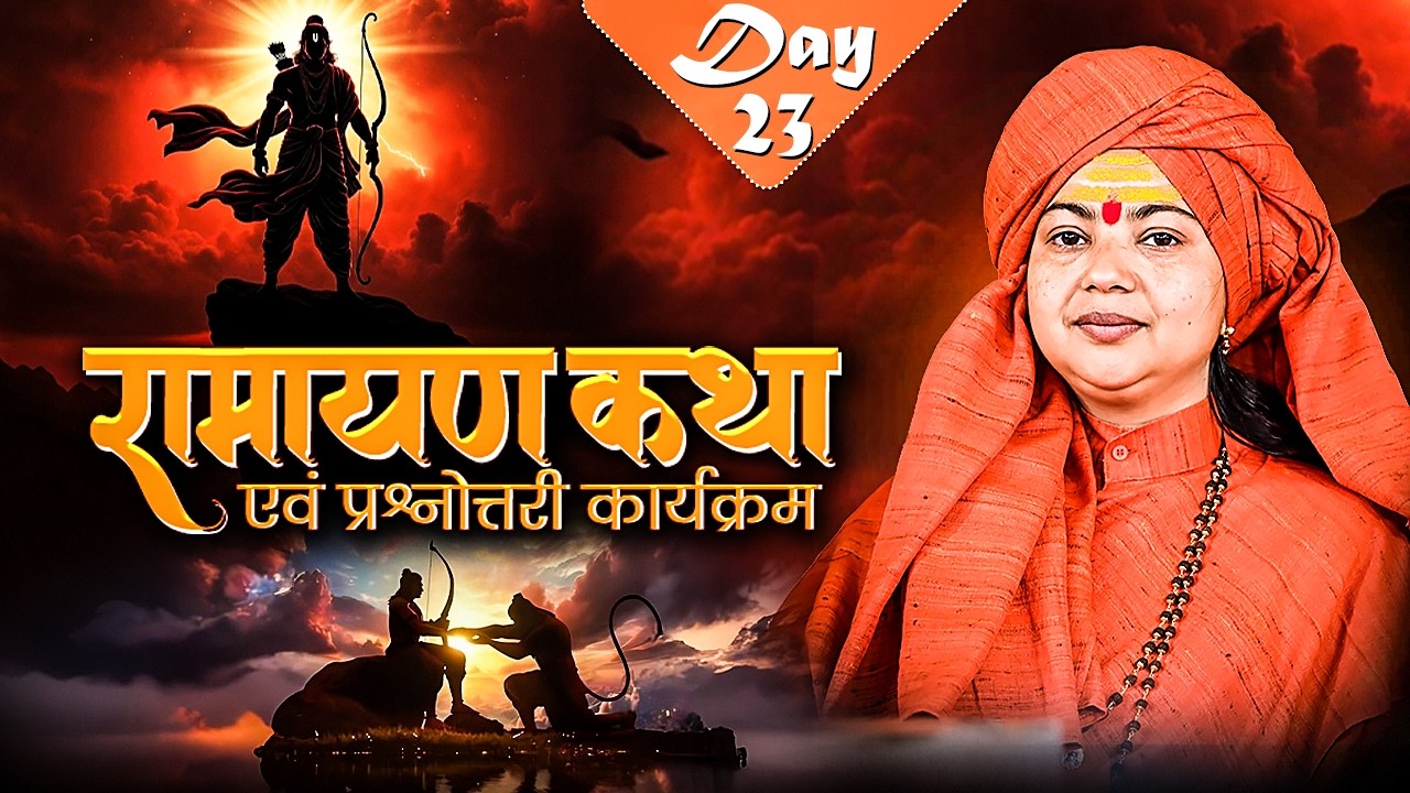 LIVE || रामायण कथा एवं प्रश्नोत्तरी कार्यक्रम || Maa Dhyan Murti Ji Maharaj || Day-23 || Vrindavan