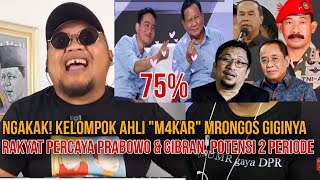 Ngakak Kelompok Ahli M4kar Mrongos Giginya Rakyat Percaya Prabowo U0026 Gibran Potensi 2 Periode