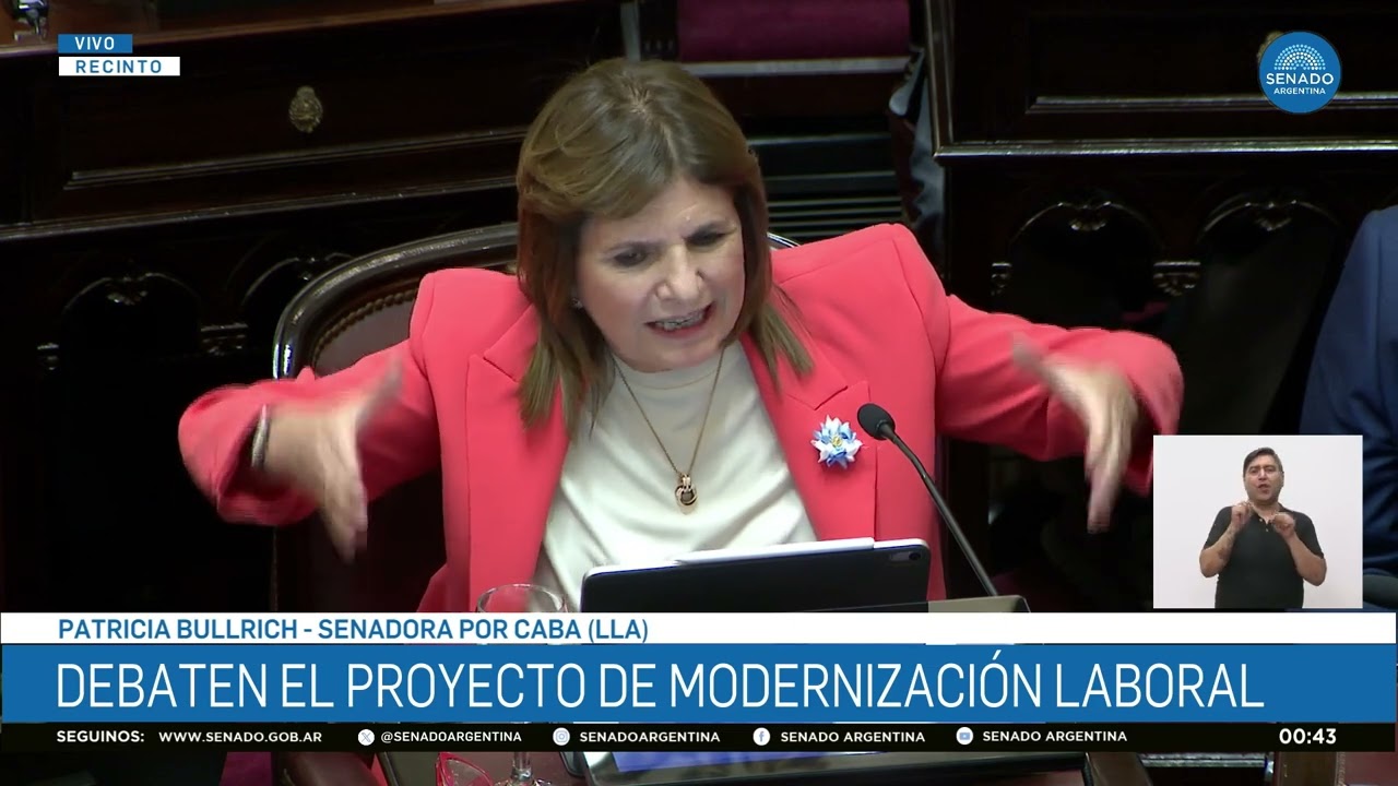BULLRICH SOBRE LA REFORMA LABORAL | SENADO DE LA NACIÓN