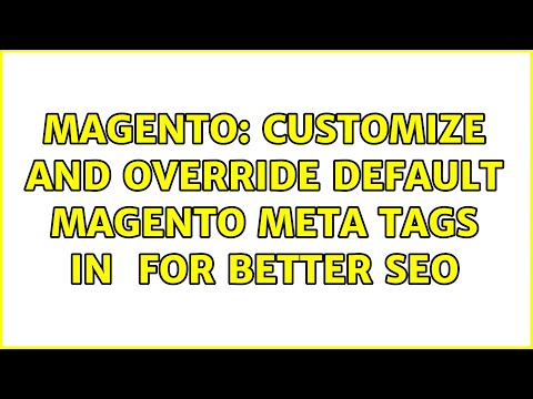 Magento: Customize and