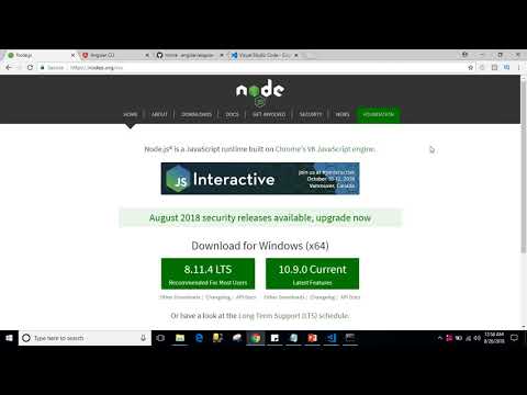 angular 7  tutorial - 4 - software's and IDE’s installation process