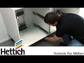 Easys by Hettich: assembly inside a drawer cabinet