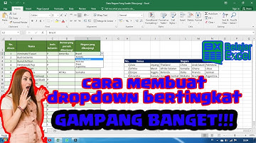 Tutorial 6 - Membuat Menu Dropdown Bertingkat Pada Excel