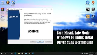 Cara Mengatasi Instal Driver Gagal Menggunakan Fitur Safe Mode Windows 10 #FixInstalDriverError screenshot 4