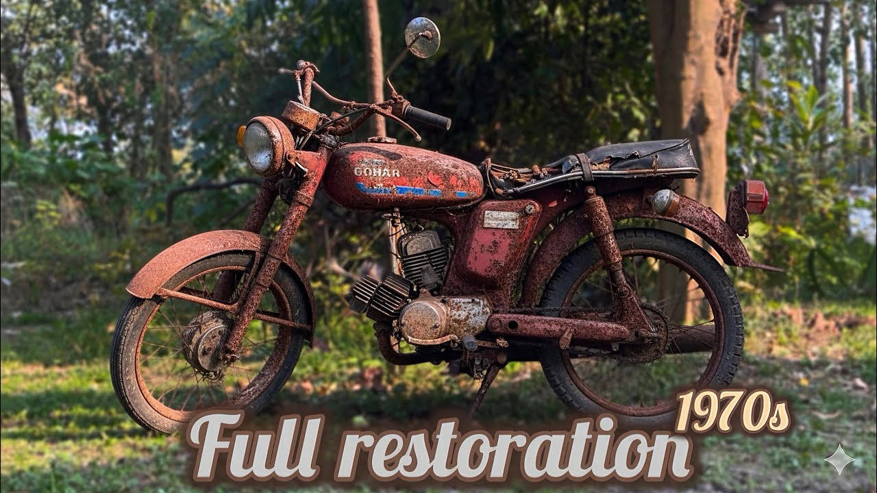 Abandoned 1970s classic Yamaha YD100: Full Restoration start to finish barnfind