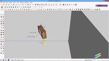 Học 3d sketchup 26 Hướng dẫn lệnh Axes đổi trục learning sketchup study 3d how to use axes tool