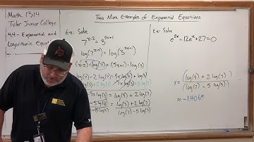 4.4.3 Exponential and Logarithmic Equations – Two More Examples of Exponential Equations