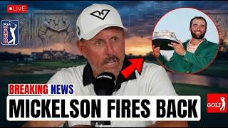GOLF SHOCKER! Phil Mickelson Calls Out Scottie Scheffler — Fans STUNNED 😱