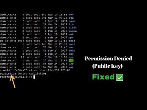 Permission Denied (Public key) Solved Alx
