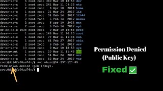 Permission Denied (Public key) Solved Alx