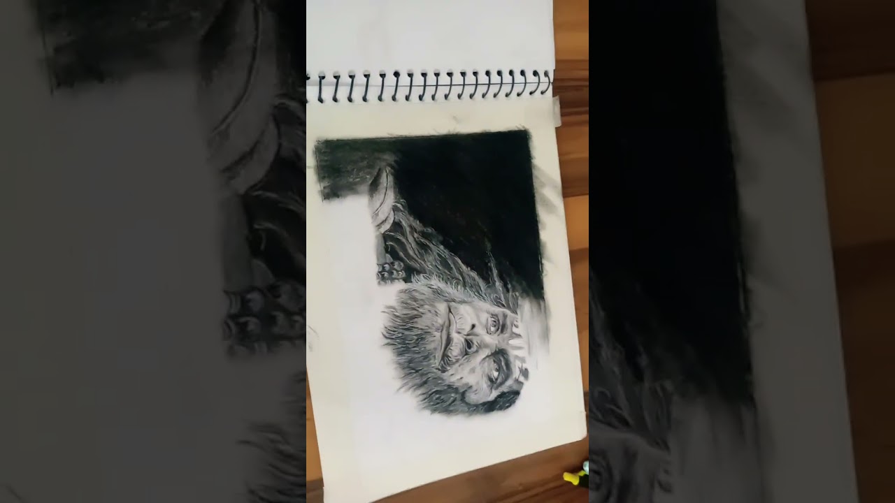 Hanuman ji ka realistic drawing