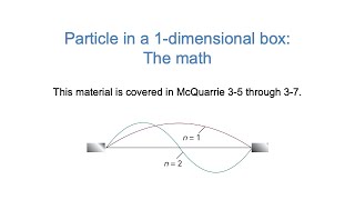Particle in a Box #2: Math (WWU CHEM 461)