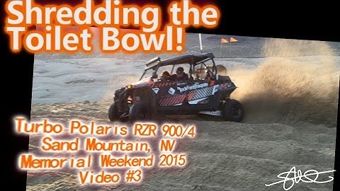 Shredding the Toilet Bowl at Sand Mountain - Turbo Polaris 900 xp4