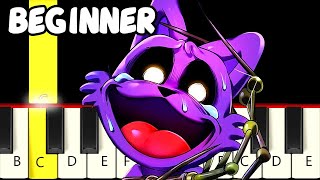 I'm not a monster 4 -Poppy Playtime Chapter 3 - GH'S - Fast and Slow (Easy) Piano Tutorial -Beginner