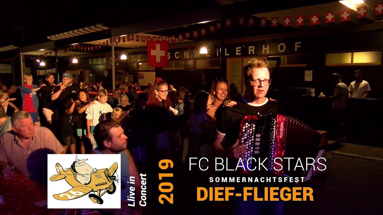 Dief-Flieger Polonäse «Glaibasler Wälle» + Sirtaki «Männligi Physiognomie» im FC Black Stars Stadion