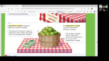 EnVision Math 6 Lesson 4-8: Understand Dependent and Independent Variables