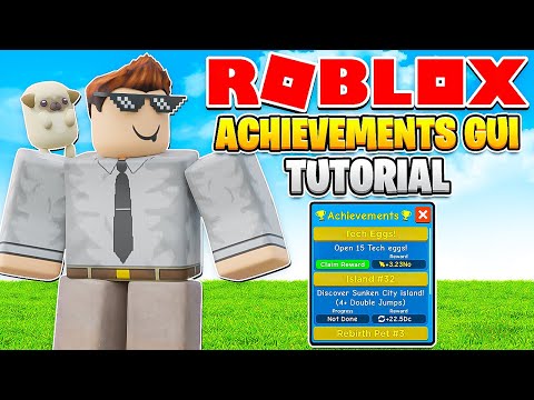 Achievements Gui! How to Make a Simulator in Roblox Episode 41