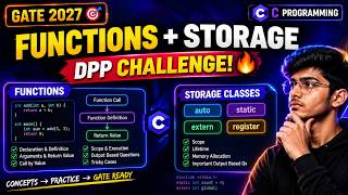 Functions & Storage Classes DPP | C Programming | GATE CSE 2027