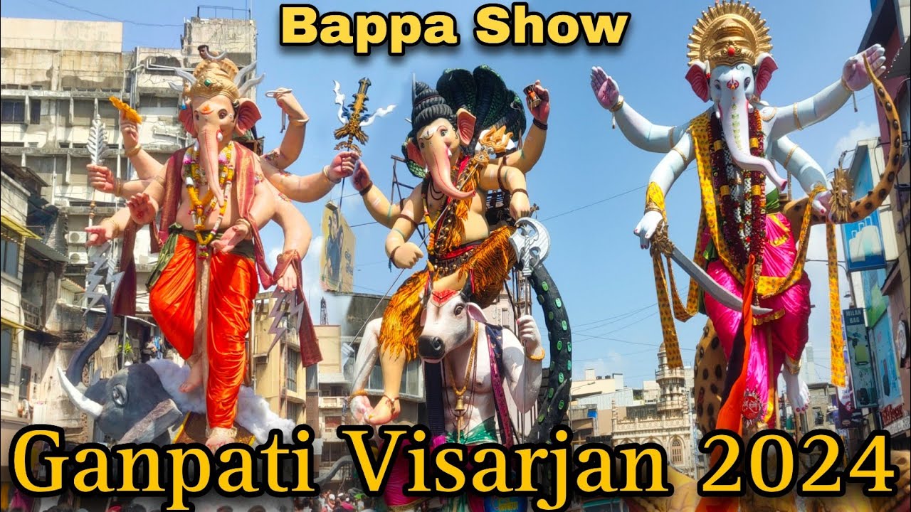 Ganpati Visarjan Surat 2024 | Bappa Road Show | Ganpati Visarjan Show 2024