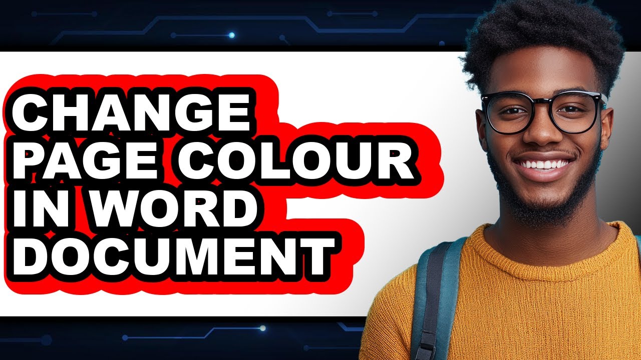 How to Change Page Colour in Word Document (easy Method)