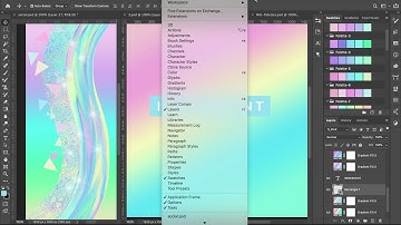 Iridescent & Holographic Tutorial #3: How to load & use the Photoshop Color Swatches