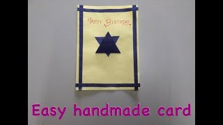 Very easy handmade birthday card!