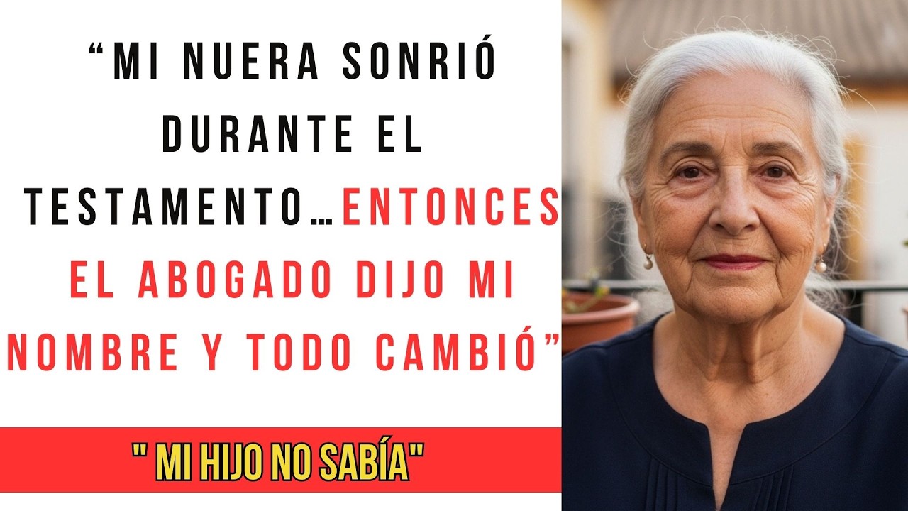 Mi nuera sonrió durante el testamento… entonces el abogado dijo mi nombre y todo cambió #drama